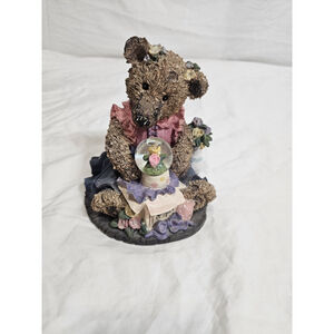 Boyds Bear Adrienne Monarch Winged Beauty Water Globe Musicle Figurine